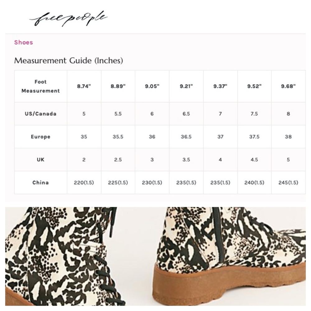 ❌Sold❌ Free People Taos Laced Snake Cow Hair Boot - Picture 14 of 16